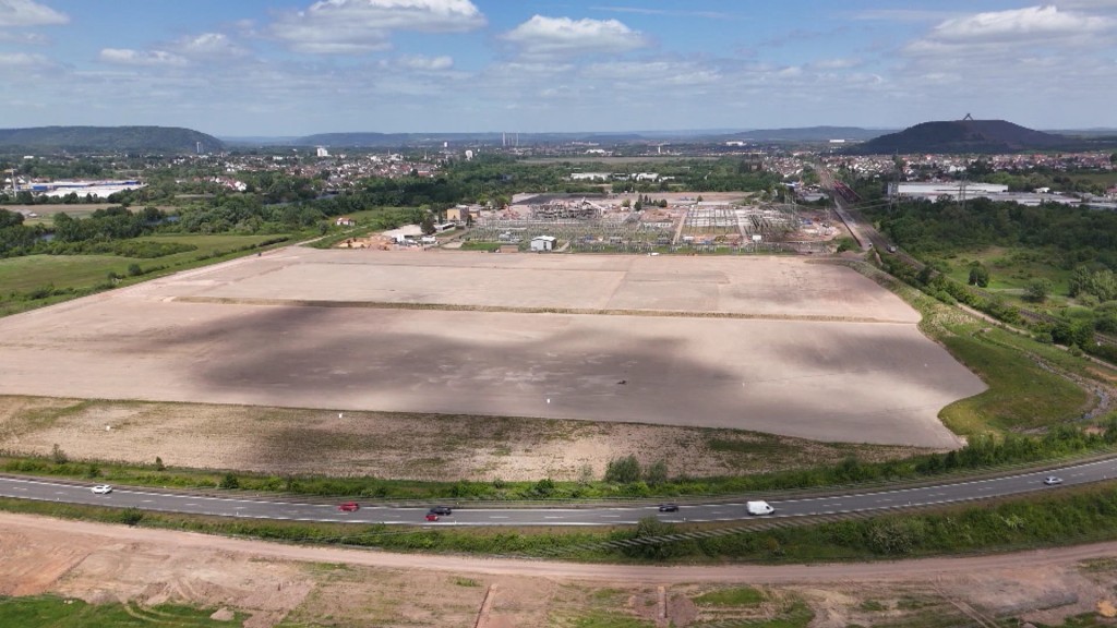 Gelände des ehemaligen Kraftwerks in Ensdorf