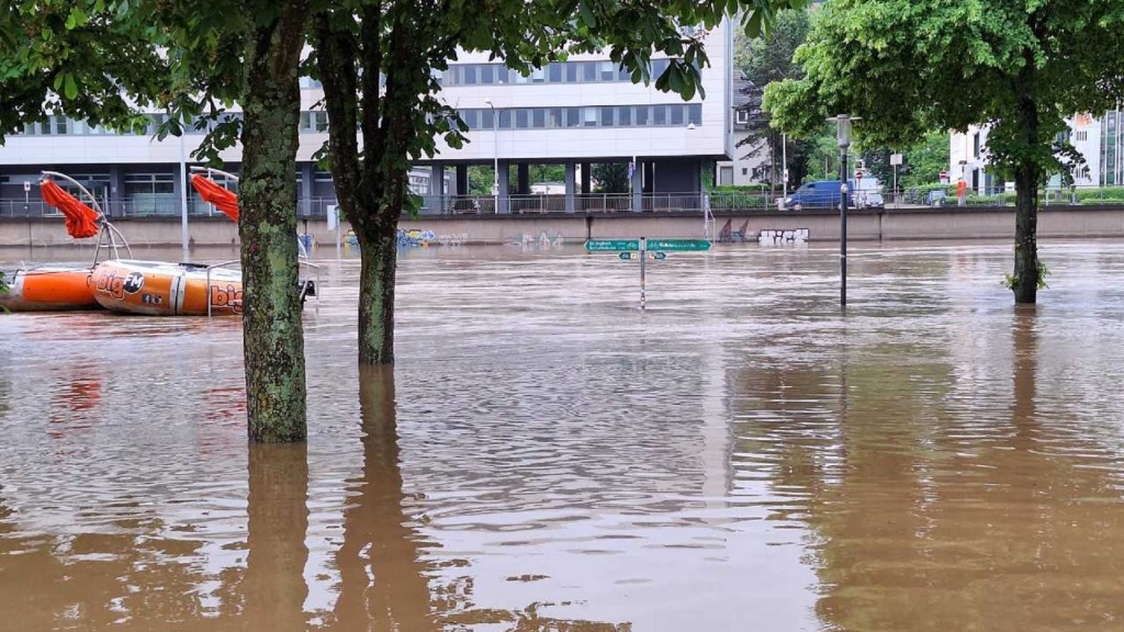 Hochwasser in Saarbrücken 