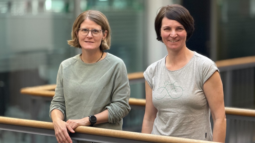 Die Radreisenden Denise Hollmann und Luzia Pesch