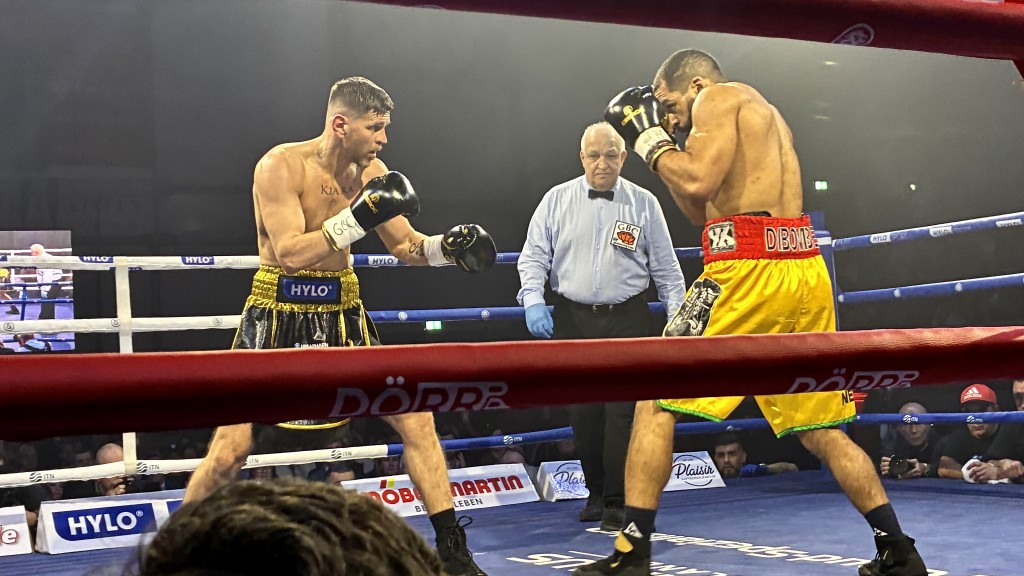 Boxkampf Jürgen Doberstein gegen Pierre Hubert Dibombe 