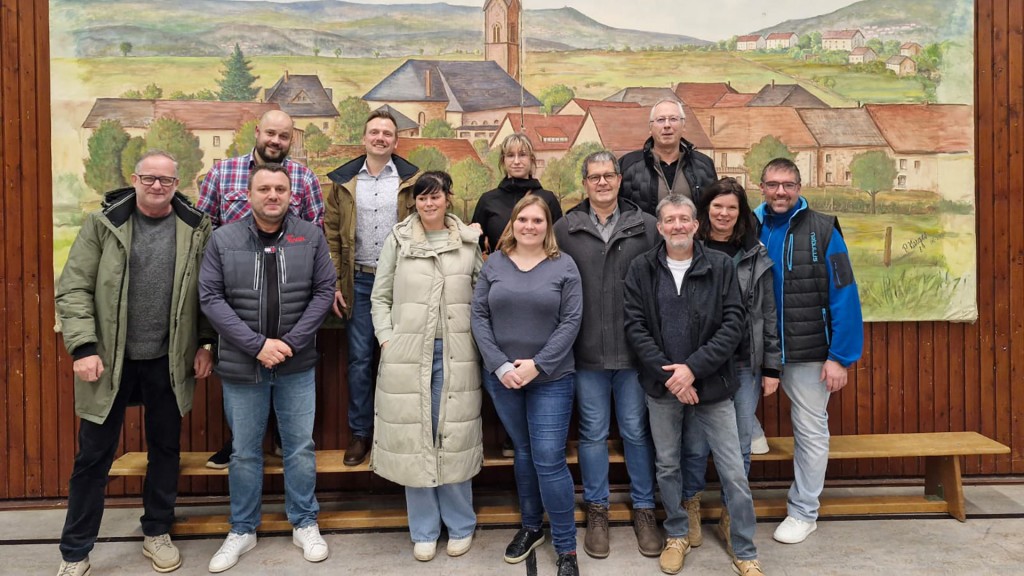 Das Team des Dorfvereins Weiden