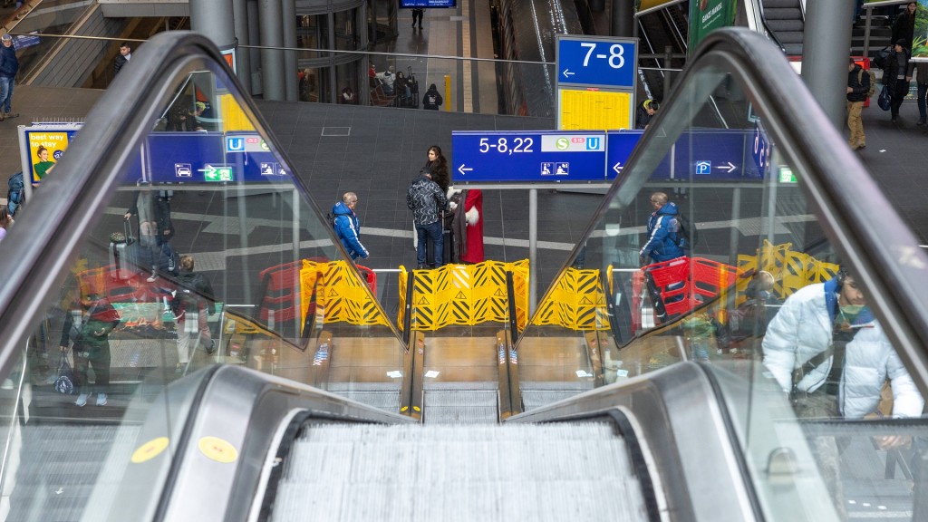 Defekte Rolltreppen auf dem Berliner Hauptbahnhof