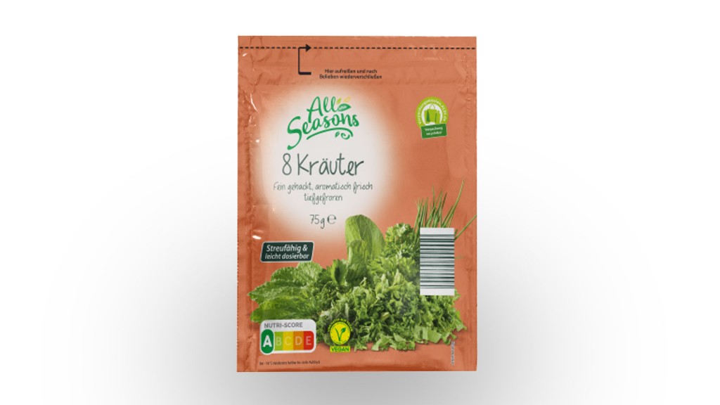 8 Kräuter, tiefgefroren, 75 Gramm der Marke All Seasons