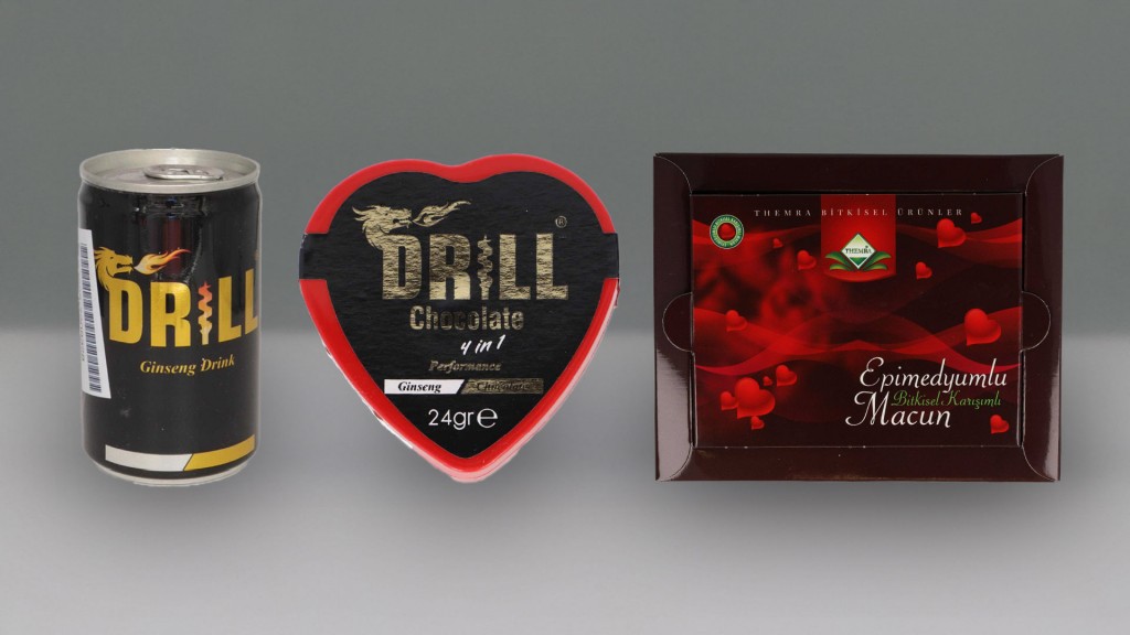Lebensmittelrückruf: Drill Ginseng Drink, Drill Chocolate und Epimedyumlu Bitkisel Karisimli Macun