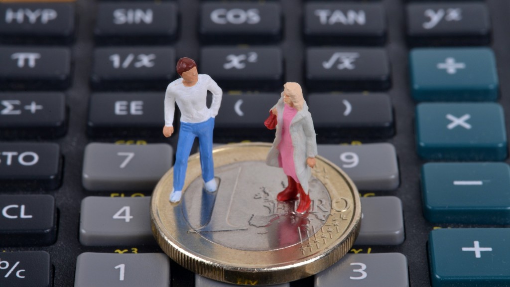 Zwei Miniaturfiguren stehen auf einem Taschenrechner (Symbolbild)