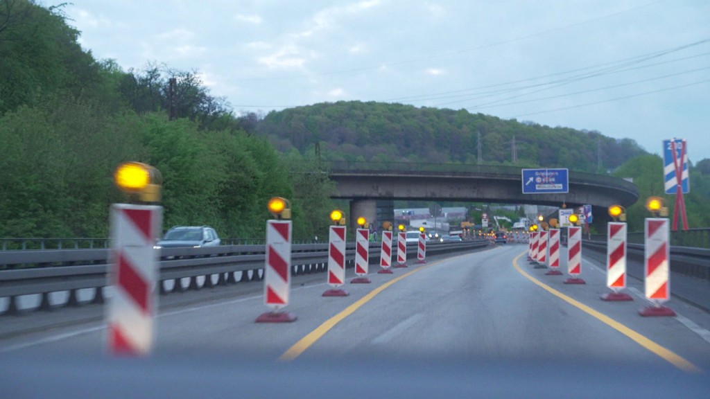 Baustelle auf der A620