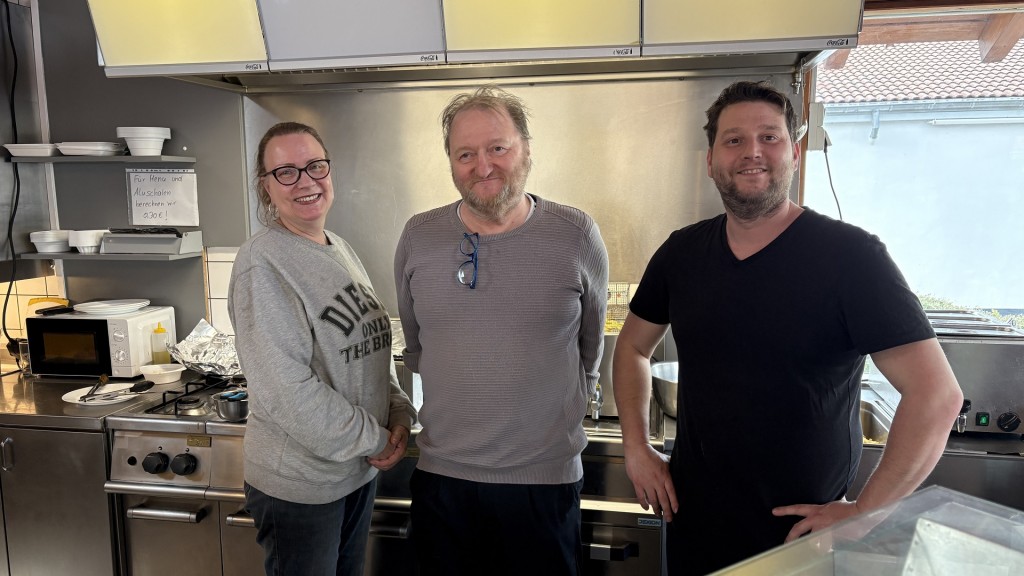 Marie Curry' s Diner in Ottweiler: Marion, Andreas und Kevin Wallstein