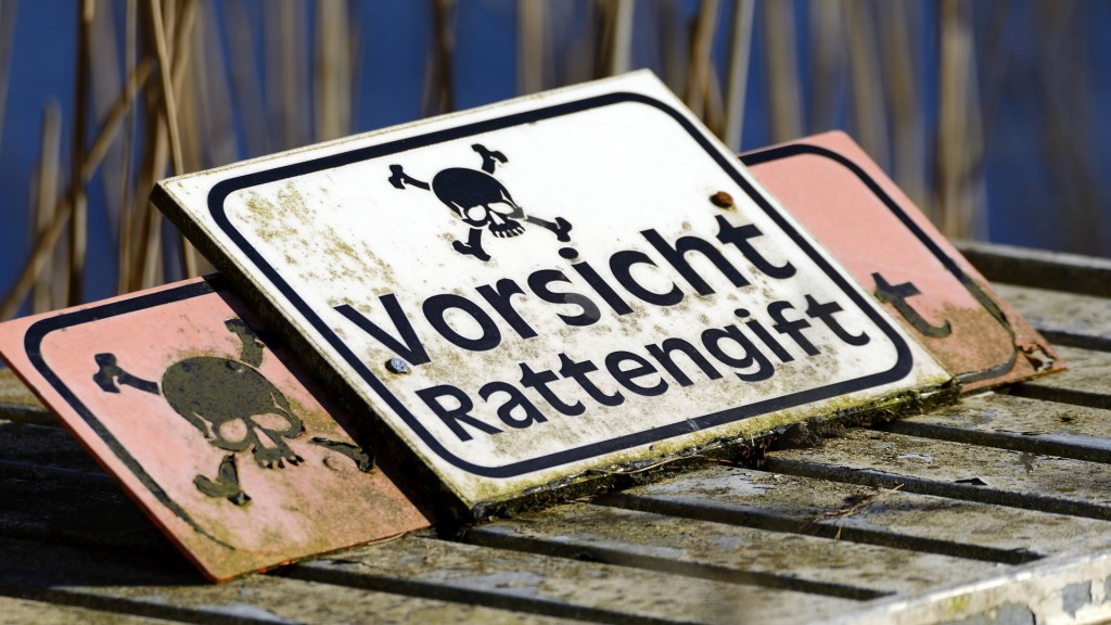 Warnschild Vorsicht Rattengift