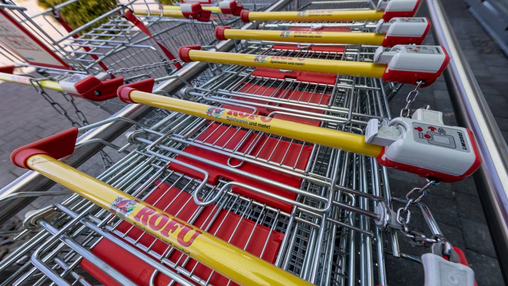 Einkaufswagen der Spielwarenkette Rofu-Kinderland