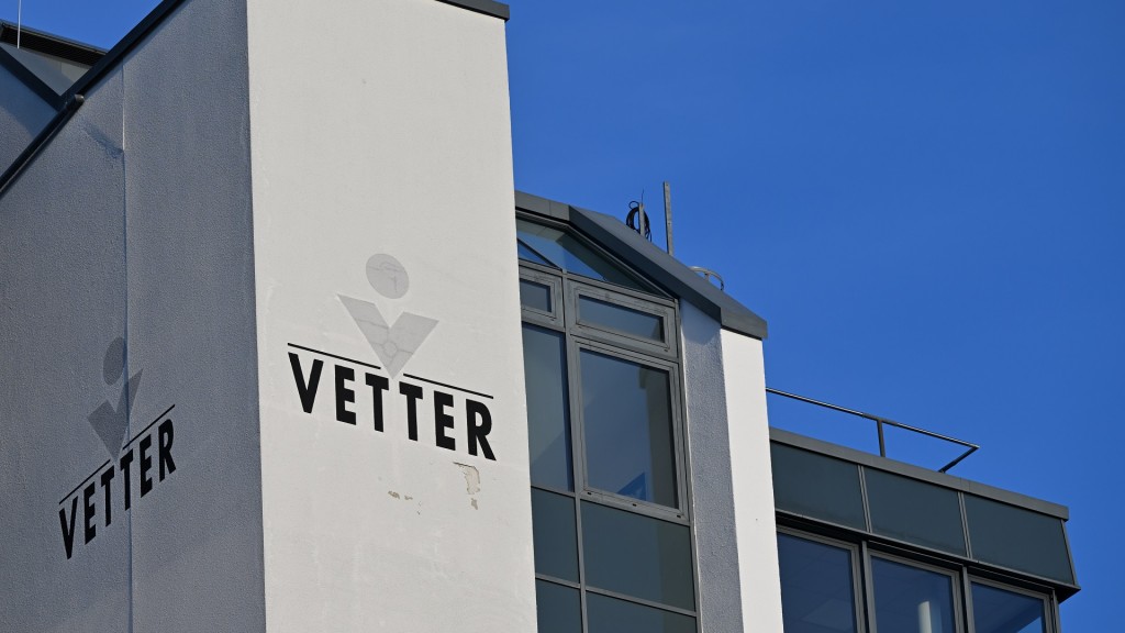 Das Logo des Pharmaunternehmens Vetter