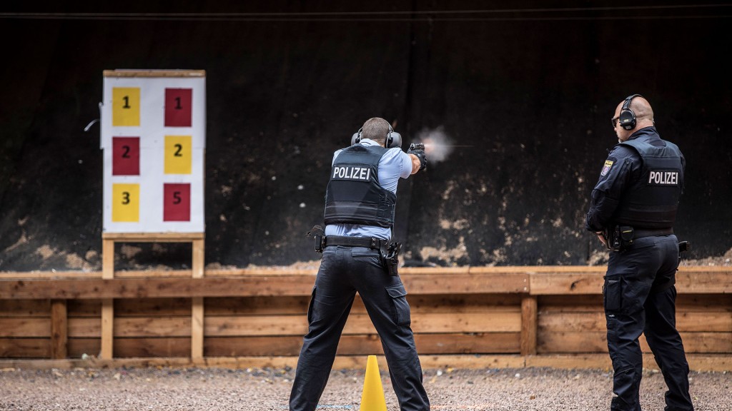 Schießübungen der Polizei