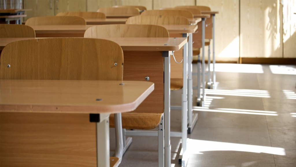 Foto: Ein leeres Klassenzimmer.