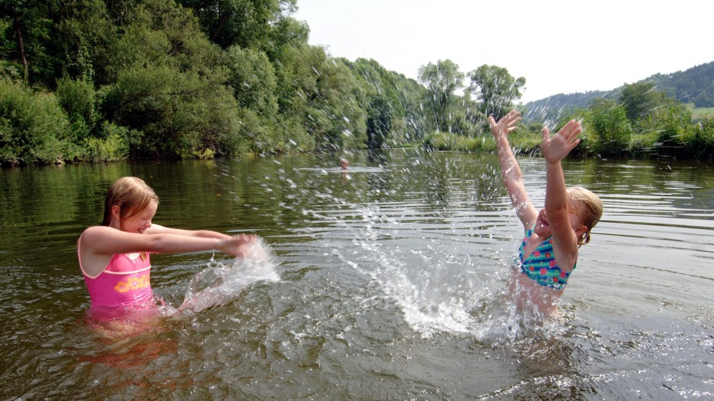 Baden im Fluss