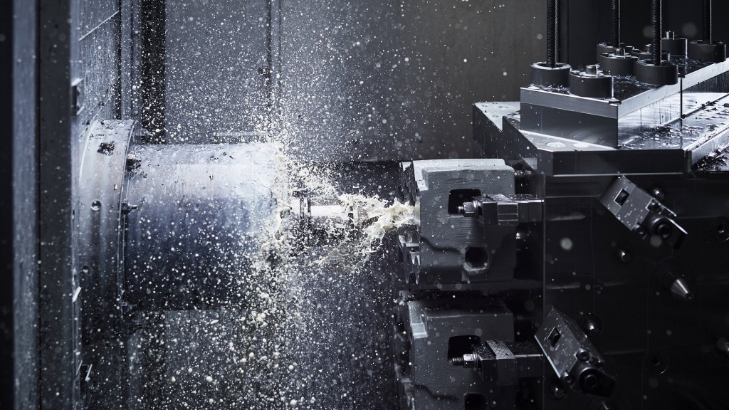 Eine CNC Metallfräse im Einsatz (Symbolbild)