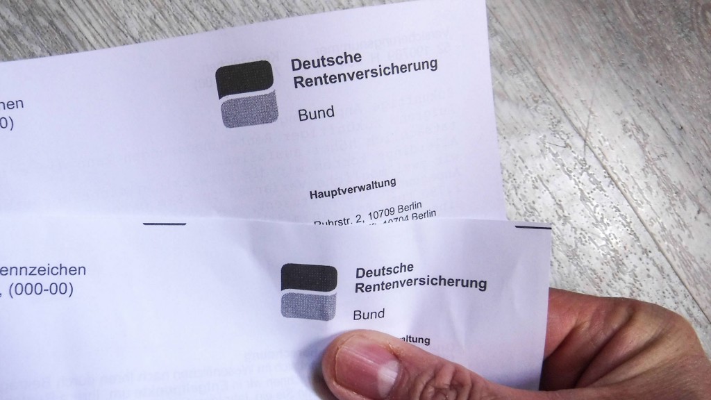 Brief der deutschen Rentenversicherung