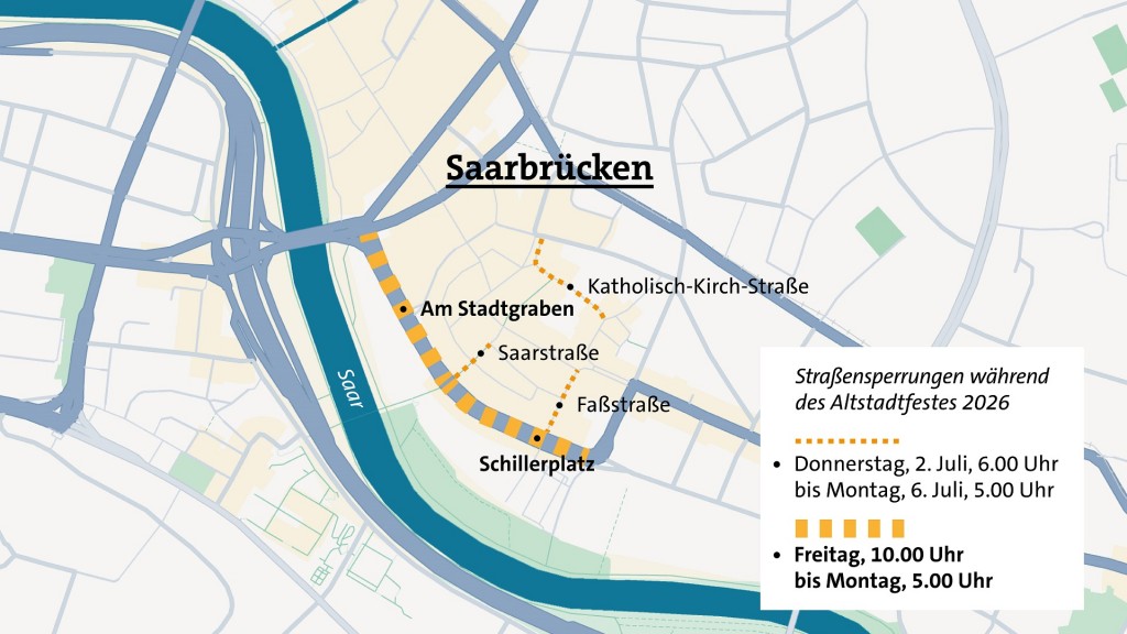 Karte der Straßensperrungen
