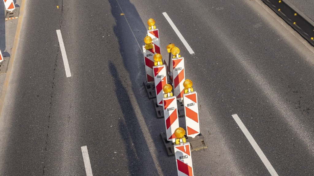 Foto: Teilsperrung auf einer Straße