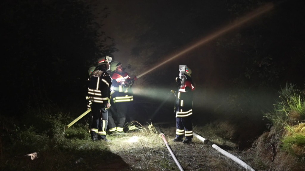 Feuerwehr löscht großen Waldbrand bei Nonnweiler