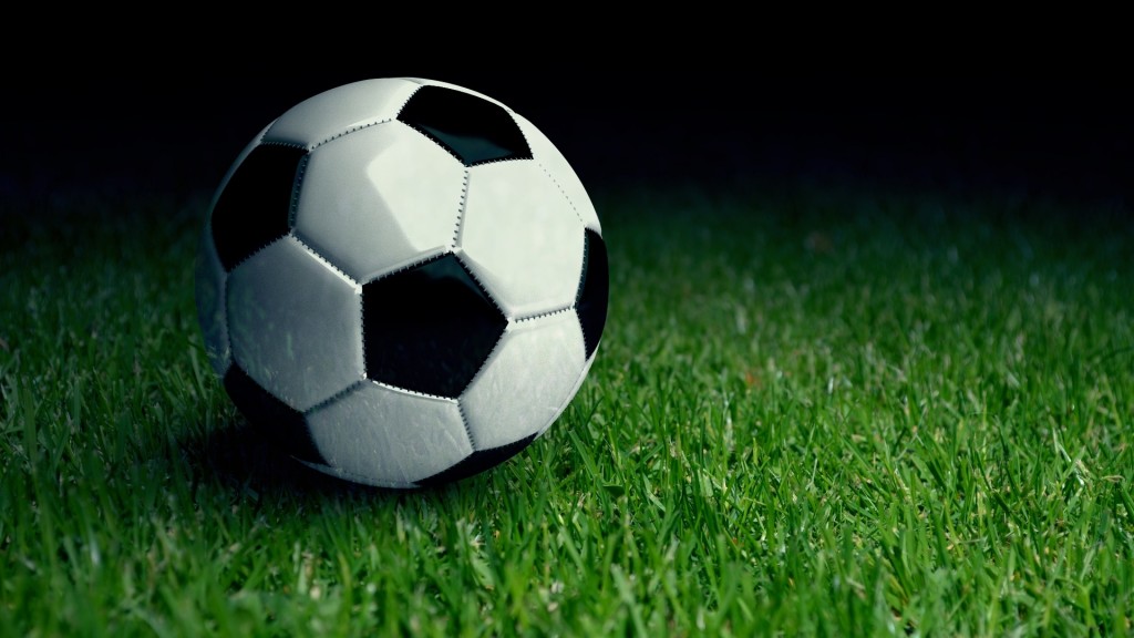 Fußball im Gras