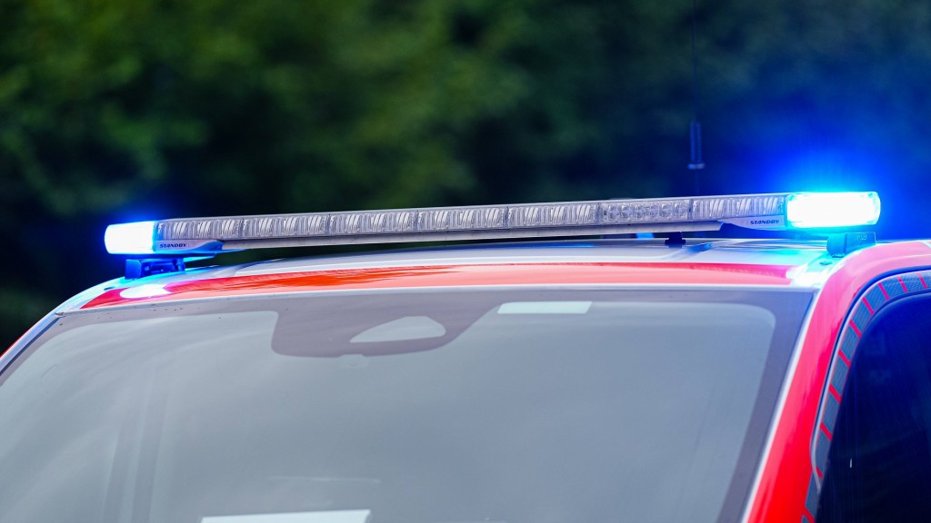 Das Blaulicht auf einem Notarztwagen