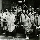 Der Volksliederchor von Radio Saarbrücken auf einer Osloreise anno 1955 (Foto: Archiv)