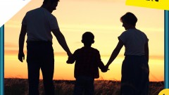 Silhouette einer Familie